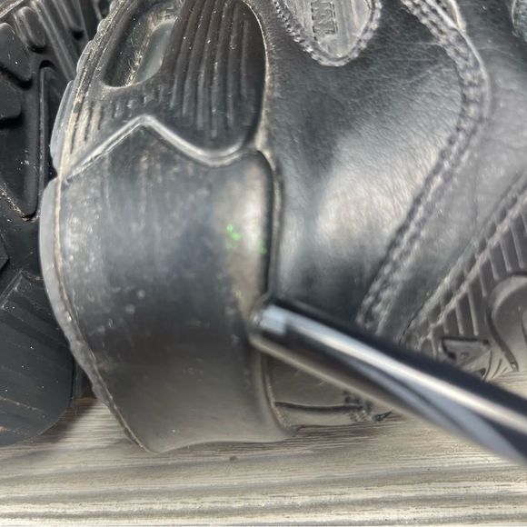 Nike Air Max 90 Recraft Triple Black Womens Shoes Leather Sneaker Size 8.5 - Picture 7 of 12